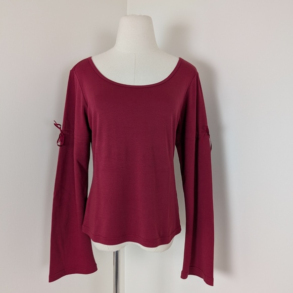 Mexx Long Sleeve Top Bell Sleeve Scoop Neck - Picture 8 of 10